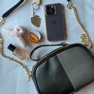 DUAL TONE CROSSBODY BAG