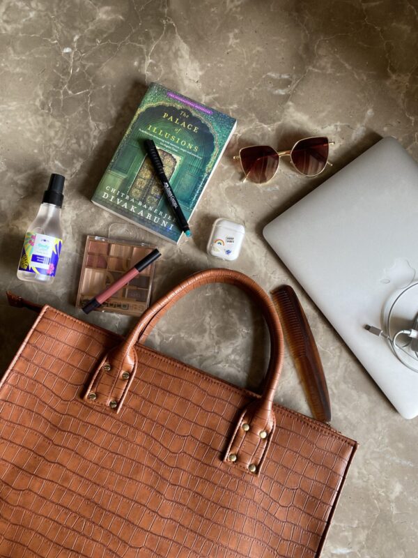 BROWN CROC TOTE - Image 3