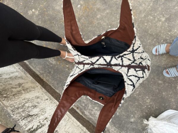 THREE COMPARTMENT SHOULDER BAG - Image 8